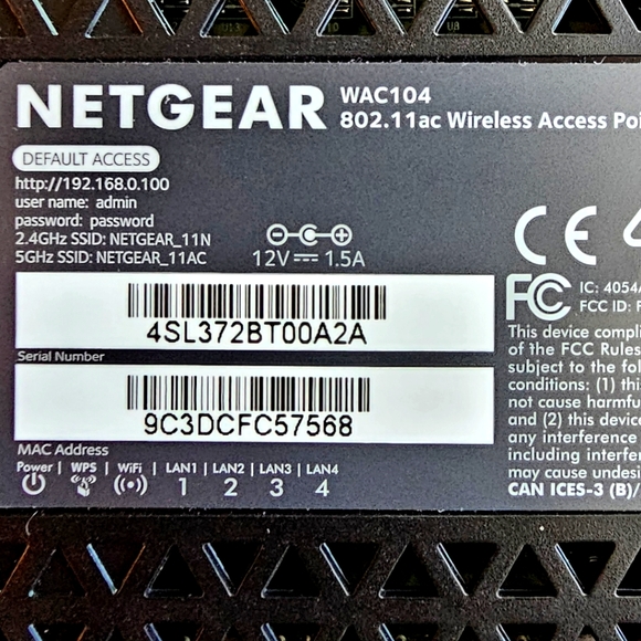NETGEAR Wireless Desktop Access Point (WAC104) - WiFi Dual-Band AC1200 Speed - Picture 7 of 14